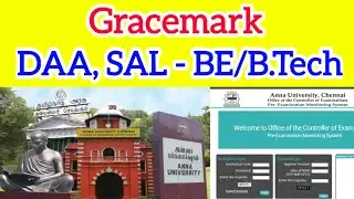 Anna University Gracemark Latest Updates 👍