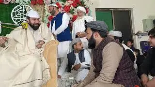 پیر سید سعید الحسن شاہ صاحب شب معراج النبی ﷺ  کی محفل میں خوبصورت آواز میں صدارتی بیان فرما رہے ہیں۔
