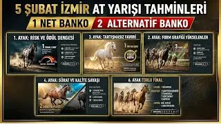 1 NET banko 5 ŞUBAT İZMİR At Yarışı Tahminleri