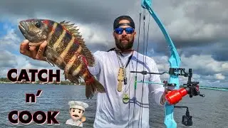 Shoot n' Cook! Bowfishing Florida Sheepshead
