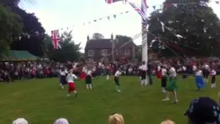 Maypole Dancing in Upper Poppleton during the Diamond Jubilee Celebrations