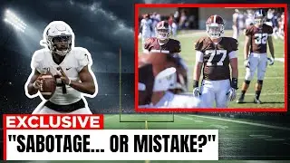 Browns Lineman EXPOSED? 4th Down Clip Sparks Shedeur Sabotage Talk