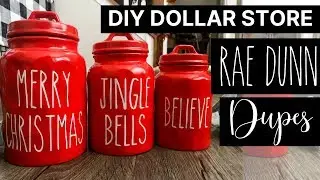 Dollar Store Rae Dunn Canister Dupe | Fast Fridays! Dollar General Supplies