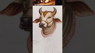 Nandi ji drawing, part 1, ll #art #trending #painting #shorts #mahadev #shortvideo #shiv #shiva