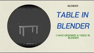 I made a Table in Blender || #blender #dailyanimation #AkkuKiDuniya