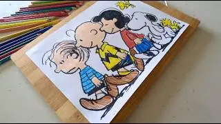How to draw Charlie Brown, Snoopy, Lucy and Linus by Artist Gregory Hilderbrand, Jr