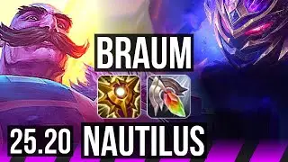 BRAUM & Zeri vs NAUTILUS & Miss Fortune (SUP) | KR Grandmaster | 25.20