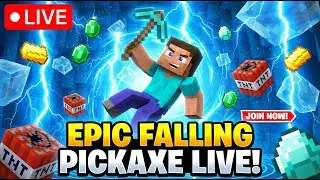 🔴 FALLING PICKAXE Control Chat TNT=Boom | SUB=MEGA TNT | Live 24/7 #minecraft #shorts