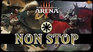 ANGEL OF DEATH | MTG Arena - Mono White Swarm Angel Phyrexian Flying ZERO LOSS Outlaws Standard Deck