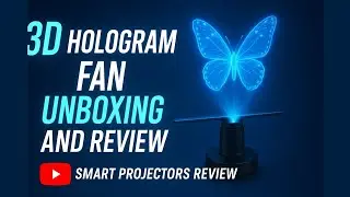 3D Hologram Fan Review And Unboxing #Hologramfan #smartprojector #androidprojector