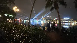 The Artistic Lighting Show Makes Hoan Kiem Lake Sparkle At Night - Hanoi Walking Tour