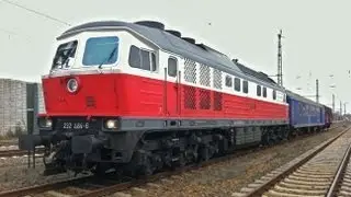 BR232 und BR298 Trafotransport L&uuml;bben - Ragow Ludmilla DBAG V100 DR V300 russian diesel power