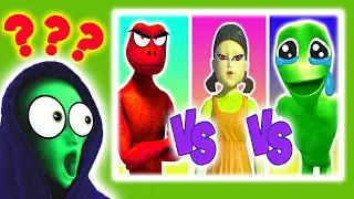 DAME TU COSITA vs Patila vs Squid Game Doll | Alien Dance REACTS