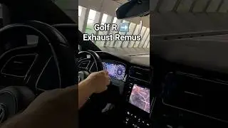 VW Golf R Facelift DSG Brutal Sound Remus Exhaust in Tunnel
