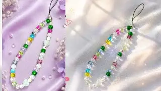 How to make phone charm/DIY beaded phone strap/Viral trend#phonecharm#beaded#ytvideos 