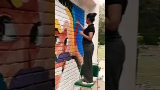 wall painting competition iit Delhi 🔥🌸#shortsfeed #youtubeshorts #iit