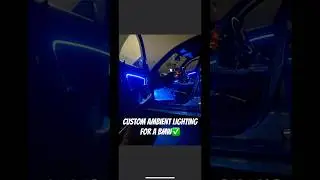 Custom ambient lighting installed to a bmw! #ambientlights #carambientlighting #ambientlighting#bmw
