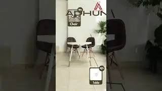🪑 Mid-Century Modern Chair & Table Set Review | Perfect Caf&eacute; Style Home Office Setup 2025