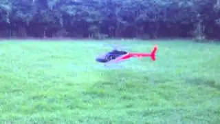 RC Jet ranger scale on Trex 700 electric conversion (signal light testing)