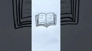 How to Draw a Book Easy for Kids | Note Book Drawing for Kids | #shorts #viral #trending #books #art