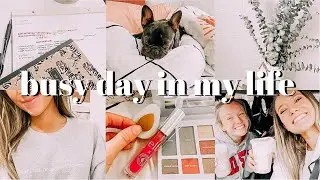 *productive + busy* day in my life! || running errands, getting coffee, homework, + MORE!