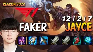 T1 Faker JAYCE vs AZIR Mid - Patch 13.12 KR Ranked