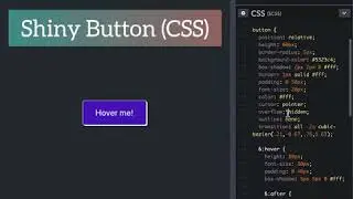 Shiny button effect on HTML/CSS
