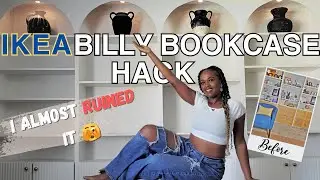 🫣 FAILED IKEA BUILT-IN HACK |billy bookcase w/ ARCHES &  FLUTED DOORS| where did I go wrong?