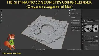 Heightmap to Bas Relief 3D Models Using Blender