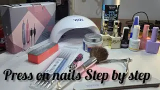 Pinterest nail art at home / nail extensions at home /press on tutorial/ temporary nails