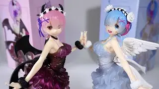 Re:Zero Starting Life in Another World Espresto est Rem & Ram (Clear & Dressy) by Banpresto