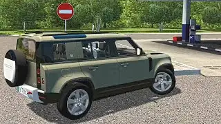 Land Rover Defender Steering Wheel Gameplay | City Car Driving simulator | Logitech 920