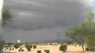 Severe Storm Chasing in Phoenix  2015- Funnel cloud?