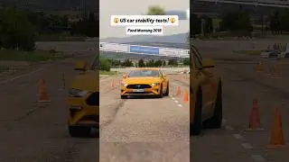 Тесты на устойчивость автомобилей в США! #тест_на_устойчивость #автомобиль #США