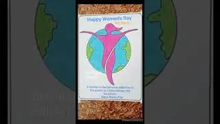 women's day drawing easy|Happy women's day poster drawing|#shorts #myfirstshort #womensdaydrawing