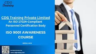 ISO 9001 Awareness Course | CDG Training Private Limited | Get Course Link Below |