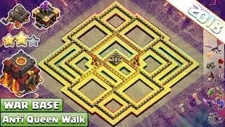 New Th10 War Base 2018 | Anti Everything Anti Valkyrie, Anti Bowler Anti 1 & 2 Star - Clash of Clans