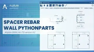 Wall Spacer | Wall Reinforcement PythonParts in Allplan 2024 - Developed by ALLTO