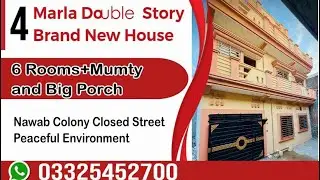 🏡 4 Marla VVIP Brand New Double Story House for Sale – Nawab Colony (Hot Location)  