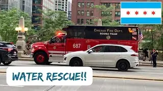 **Water Rescue!!** [Chicago FD]: Full station 42 response