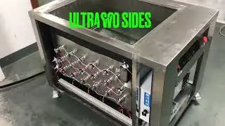 Sous vide cooker large size water bath 250L for mass quantity slow cook with ultrasonic vibration