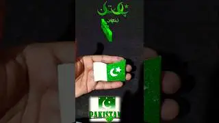 🇵🇰 14 August Badge DIY 💚 | Trending Independence Day Craft ✨#Shorts#Pakistan #Badge#14august#diy#art