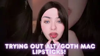 Trying viral gothic MAC lipstick shades! 