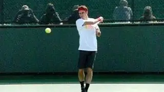 Roger Federer Forehand Spin Variation in Slow Motion