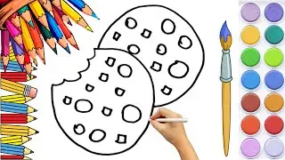 How To Draw Painting Palettes EASY Drawing, Painting & Coloring For Kids and Toddlers_🌈🎨🖌️