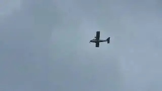 A beautiful Sounding Vulcanair P68 Observer 2 flying rather Low above my house!