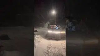 My Cybertruck in snowstorm has too much power🏴&zwj;☠️🇪🇪❄️☃️💨#TeslaCybertruck #tesla