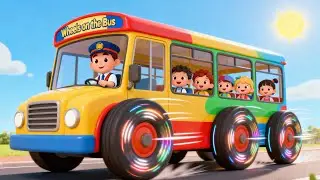 The Wheels on the Bus & Finger Family Song - Kids Songs
