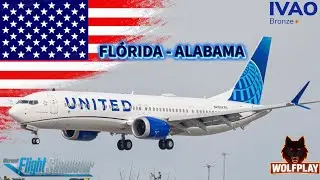LIVE 🔴 Boeing 737-800 United Airlines | Fl&oacute;rida &rarr; Alabama | IVAO | MSFS 2020