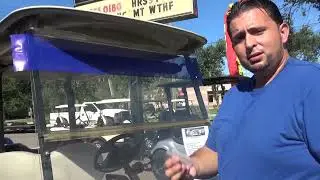 SunShield Golf Cart Visor Strip Demo | Block Glare, Stay Cool